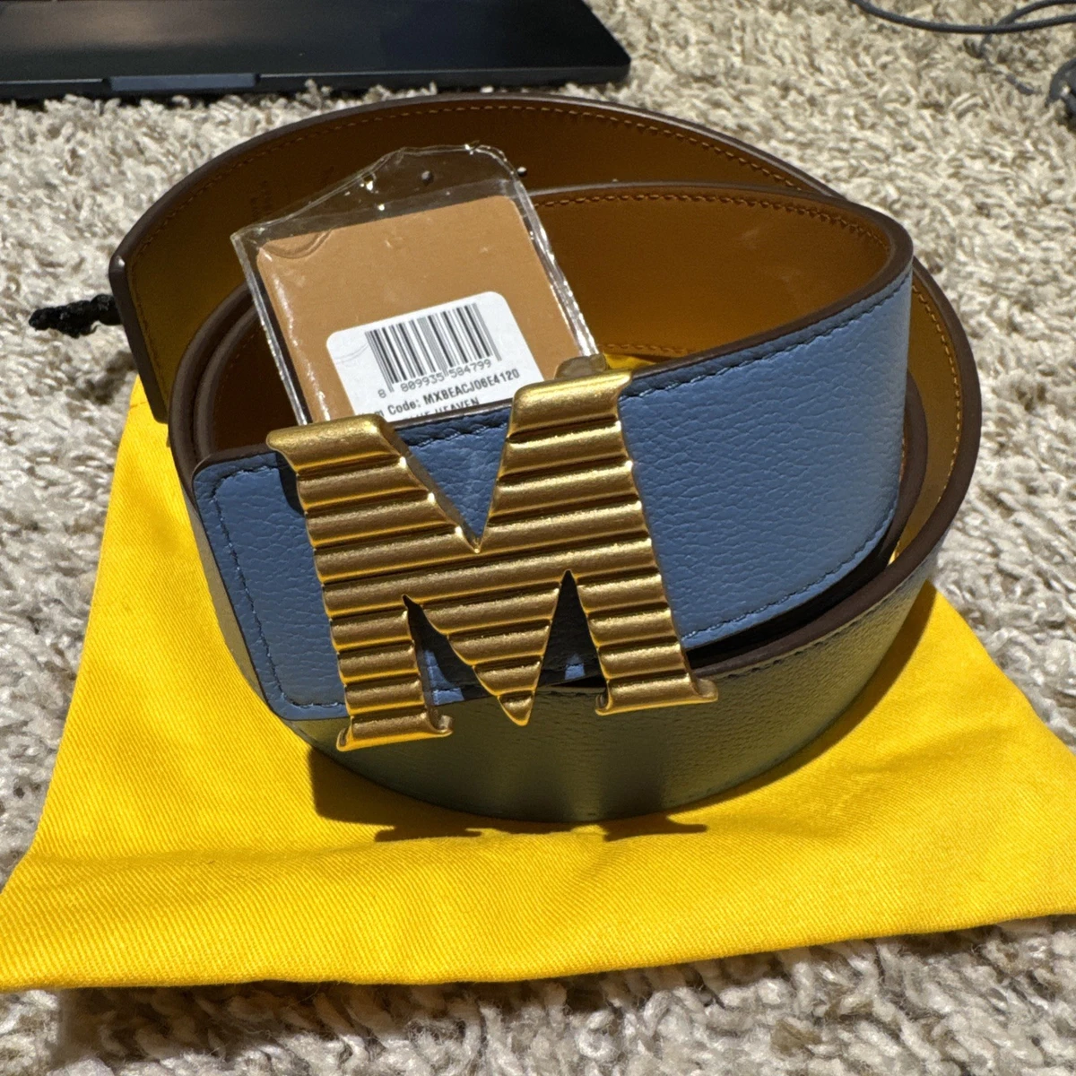 MCM Blue Belts for Men for sale | eBay
