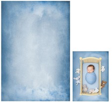 Blue Abstract Photography Backdrop 5x7ft Bright Mottled Background Studio