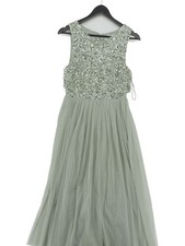Maya Deluxe A-Line Maxi Dress UK10 in Green
