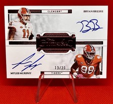 2023 Flawless Bryan Bresee Myles Murphy Dual Auto /20 Clemson Tigers
