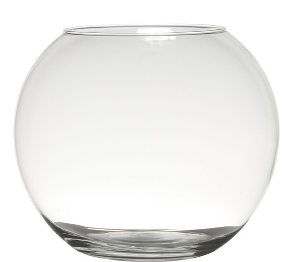 Inna-Glas Kerzen Kugelvase Tobi Earth Aus Glas, Klar, 23Cm, Ø30Cm-image