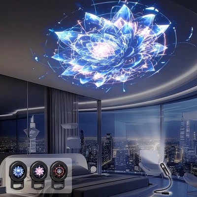 Dreamy Starry Sky Mandala Decorative LED Projection Lamp 