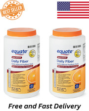 2  pack Equate Daily Fiber Orange Smooth Fiber Powder, 48.2 oz.