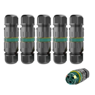 Waterproof IP68 3 Pole Wire Connector External Electrical Junction Box