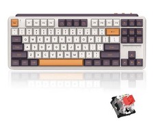 MIIIW 87-Key Hot-swappable Retro Mechanical Keyboard True RGB Backlit Red Switch