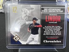 2017 Panini Chronicles - Francisco Lindor #33 Gold /999