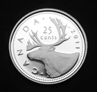 2011 25¢ silver proof from the set - a flawless coin RARE