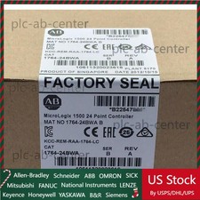 Allen-Bradley 1764-24BWA SER B MicroLogix1500 24 Point Controlle US Free Tax