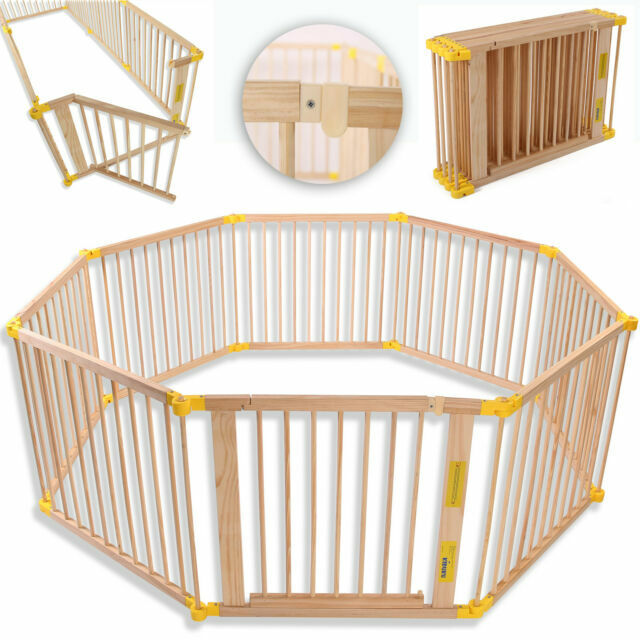 KIDUKU Parc de Bébé XXL en Bois - Beige