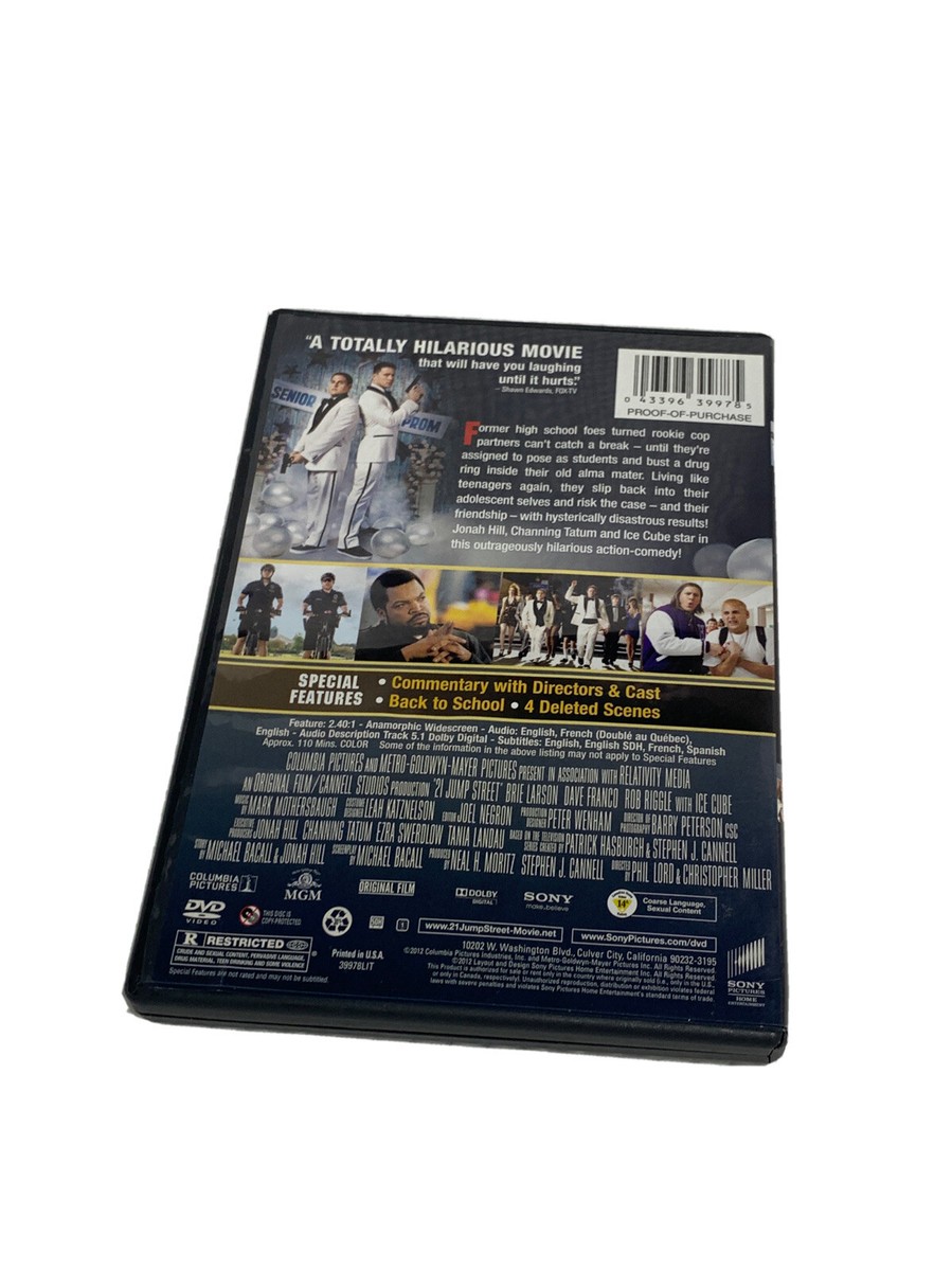 21 Jump Street -DVD- Good -Dave Franco, Brie Larson, Channing