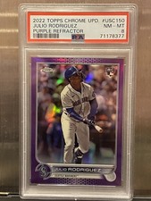 PSA 8 2022 TOPPS Chrome Rookie #USC150 JULIO RODRIGUEZ {Flawless Slab} Mariners