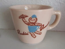 VINTAGE DUNKIN DOUGHNUTS DUNKIE MAN RESTAURANT WARE COFFEE MUG JACKSON CHINA-USA