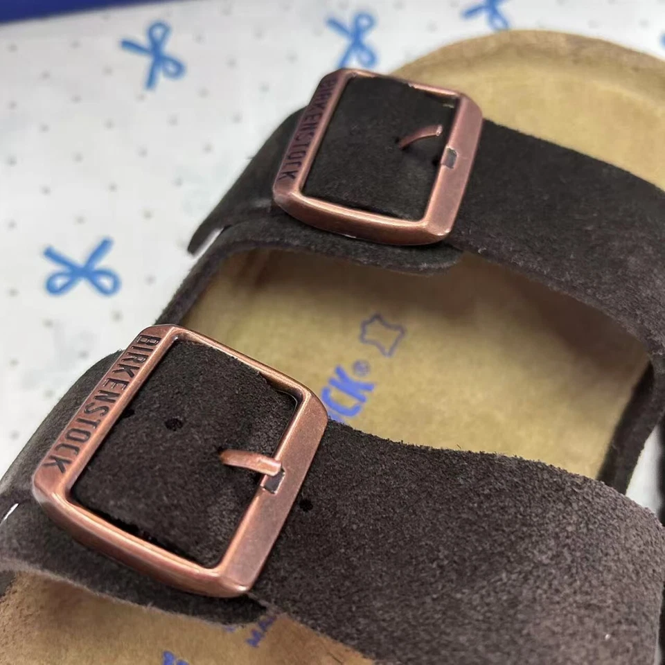 Sandalias para mujer Birkenstock Arizona moca gamuza cuero estrechas 37-41/ancho 42-45 Foto 4 de 4