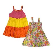 2 Pack Zunie Girl Girl's Easy Pullover Sleeveless Soft Knit Dresses SIZE SMALL