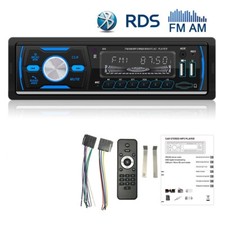 Single 1Din Car Stereo Radio MP3 Player Dual USB Bluetooth FM AM Support DAB LCD