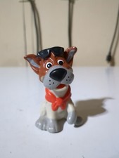 1988 Vintage Disney Oliver & Company  3 inch Dodger Dog Rubber Figurine/ Toy
