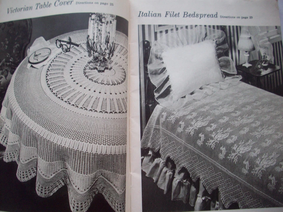 Vintage 50's Things to Crochet for the Home pattern booklet Woman's Day 1951 - Image 3 of 4