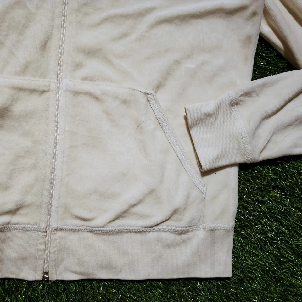 Y2k 2000s Vintage Juicy Couture Velour Zip-Up Hoodie Sweater - Image 4 of 4
