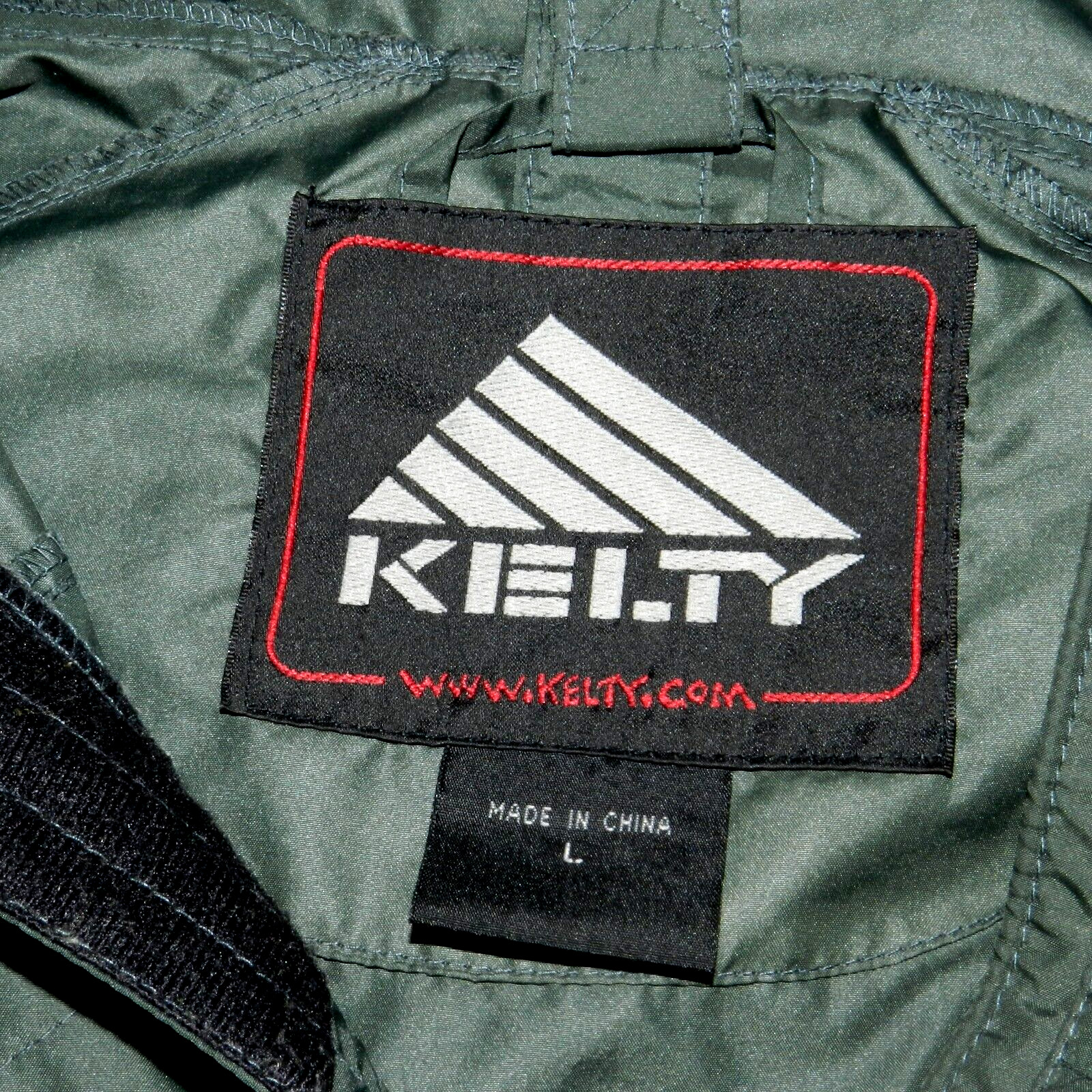 Kelty Rain Shell Technical Jacket Hooded Green Vi… - image 7