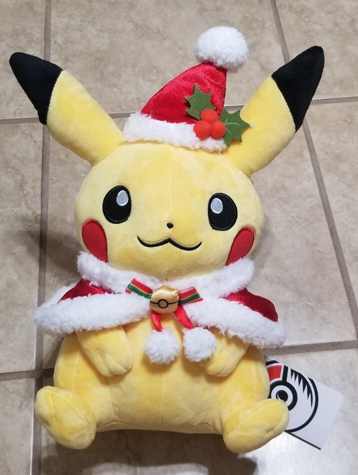Pokemon Center Pikachu With Holiday Cape & Hat Christmas 14 Pokemon Center Pikachu With Holiday Cape & Hat Christmas 14