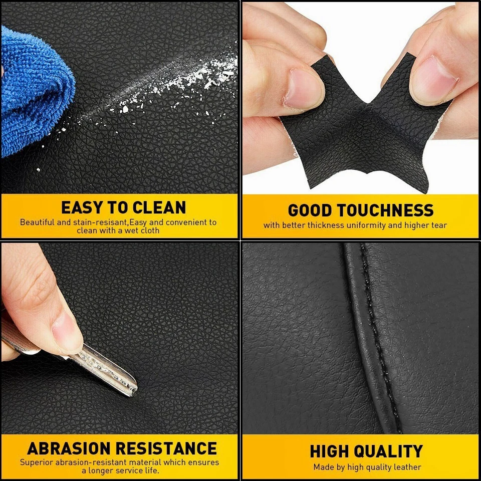 Parasol delantero negro lado izquierdo y derecho cubierta lateral para Mustang Ford 1994 1995 1996-2004 Foto 4 de 4