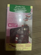 Clover Wonder Clips 3156 Red 50/Pkg in Case for Sewing and Quilting