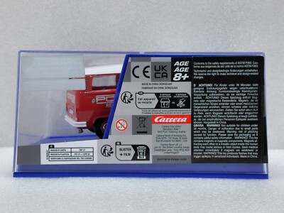 Carrera - 20031096 - VW Bus T2b « Porsche Racing Service » - Échelle 1/32 - DIGITAL 132 - Feux Avant/Arrière/Stop - Voiture Slot