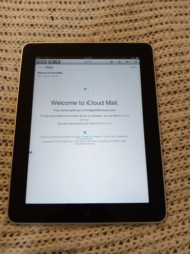 Apple iPad WiFi Original/1st Generation 16GB Model A1219 -Works - Afbeelding 3 van 8