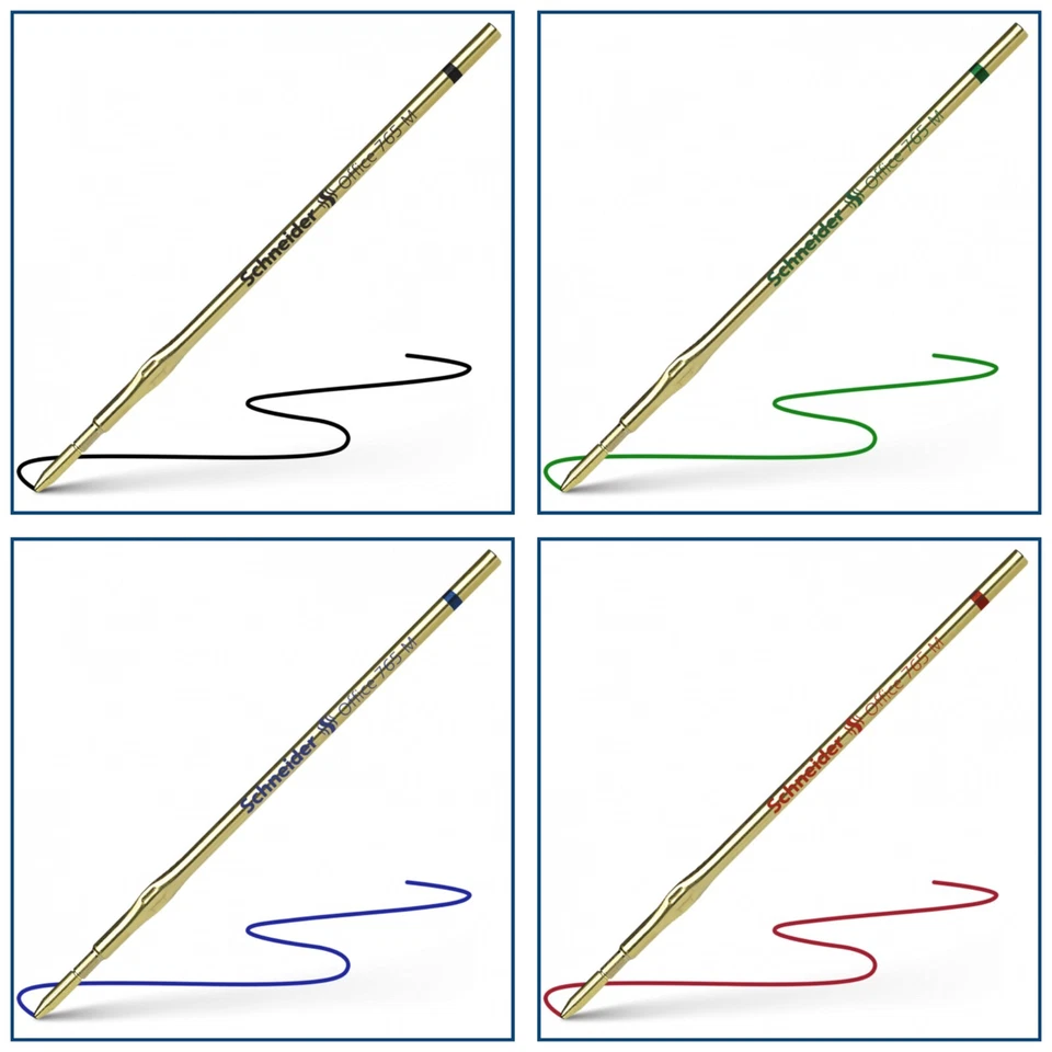 Kugelschreiberminen Kuliminen Minen Schneider Office 765, M dokumentenecht