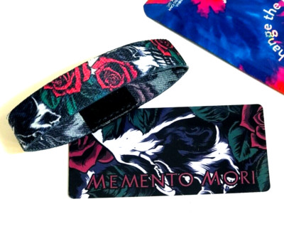 ZOX **MOMENTO MORI** Silver Single med MYS/FG NIP Wristband w/Card
