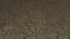 Discount Fabric JACQUARD Blue Gray Burnished Scroll Drapery Fabric