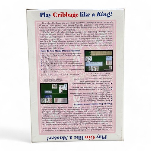 1989 Gin King Cribbage King for Apple IIGS 3.5" SEALED - Picture 7 of 7