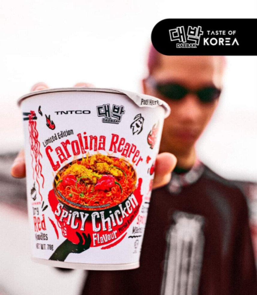 Instant Noodles Daebak Carolina Reaper Spicy Chicken Flavour 78g