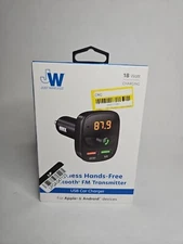 Just Wireless Bluetooth FM Transmitter - Black