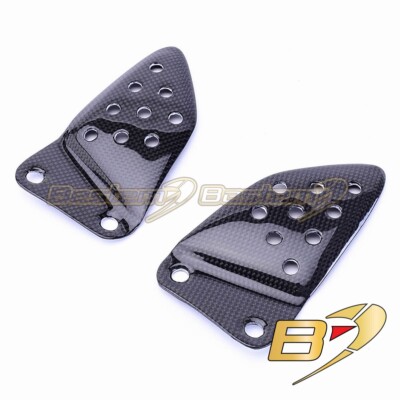 2002-2010 Buell XB9 XB12 Driver Heel Shield Plate Guards Carbon Fiber XB9R XB12R