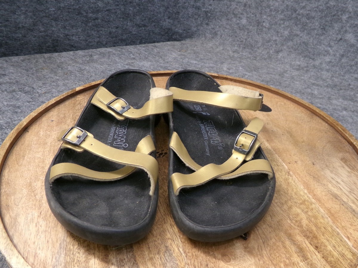 Tatami Birkenstock Franca Gold Birko Flor Rubber Sandals Slide