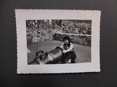 B309 Original Vintage Foto Snapshot Monaco Blick auf Monte Carlo 1955