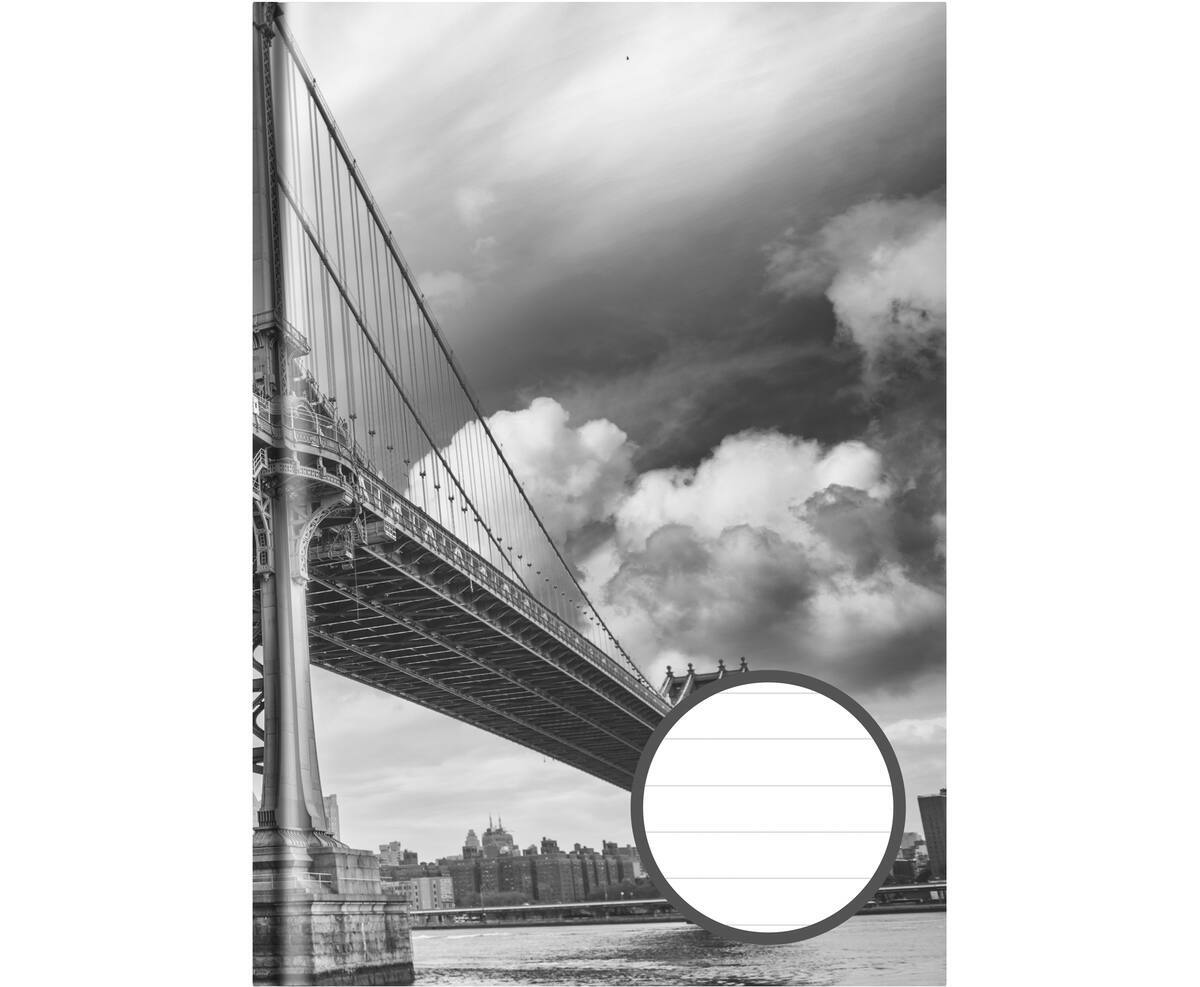 Notizbuch - Kladde - DIN A6 - Chinakladde - Tagebuch - Landre - kariert / liniert