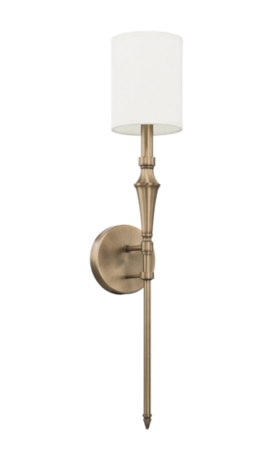 Capital Lighting 1 Light Sconce, Aged Brass - CL628416AD-684 Bathroom sconce - Picture 1 of 9