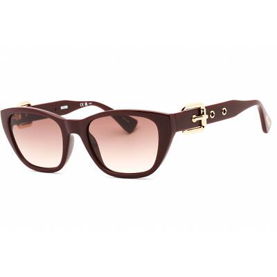 Moschino Women's Sunglasses Burgundy Cat Eye Full Rim Frame