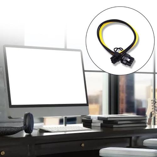 32cm 6Pin to 8 Pin Adapter 6 Pin Male to (6+2)Pin Male Graphics Card Power Cable - Afbeelding 3 van 8