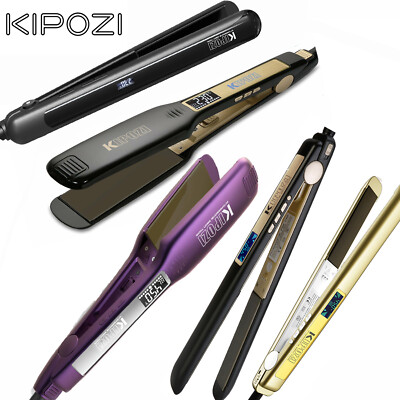 Hair Straighteners KIPOZI Professional Salon Flat Iron LCD Display Instant  Heat UK