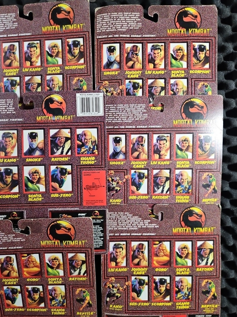 Mortal Kombat 1994 Hasbro RARE Set ×10 New In Box KMart Price Tags