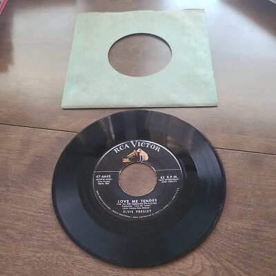 Nice 1956 RCA 45 Elvis Presley #47-6643 Love Me Tender Anyway You Want ...