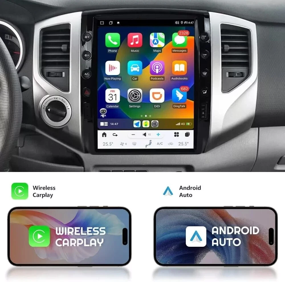 12 pour Toyota Tacoma 2005-2015 Tesla écran Android 13