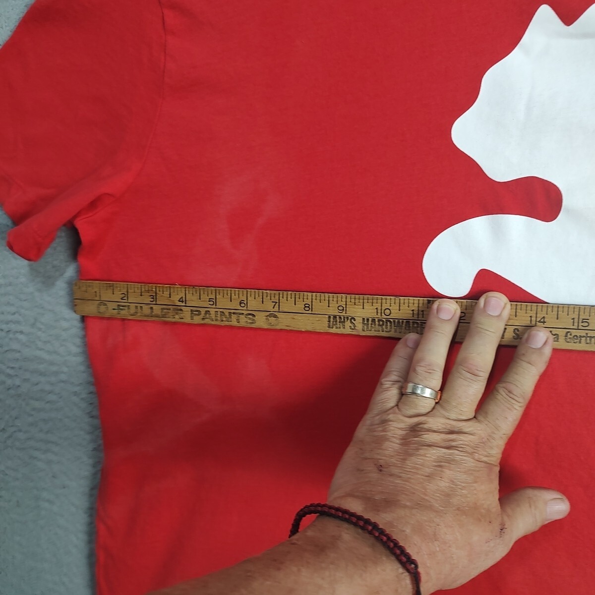 PUMA Shirt Adult Extra Large Red Puma Graphic Wrap Around Short