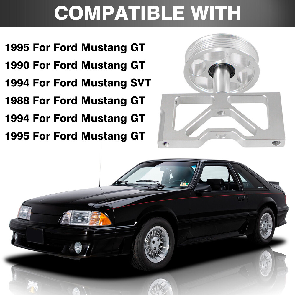 Air Pump Bracket Idler Pulley For 197995 Ford Mustang Lightning 5.8L 5