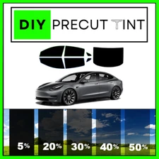 DIY Premium Ceramic PreCut Window Tint Tesla Model 3 ANY Shade ALL Windows