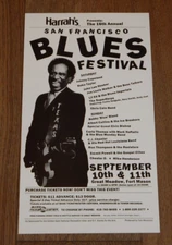 1988 16TH ANNUAL SAN FRANCISCO BLUES FESTIVAL POSTER, ALBERT COLLINS BOBBY BLAND