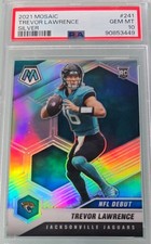 2021 Panini Mosaic #301 Trevor Lawrence Silver Prism PSA 10 ROOKIE! 🔥🔥